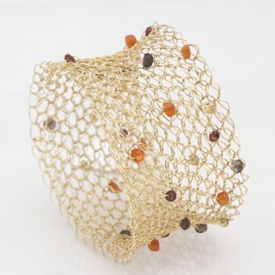 Crochet Bracelet, GFilled, Beads