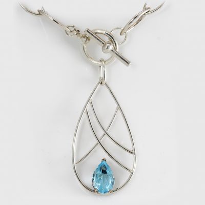 SS Topaz Pendant