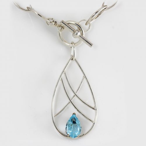 SS Topaz Pendant