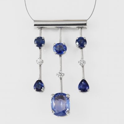 Pendant, WG Sapphires