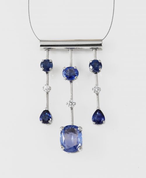 Pendant, WG Sapphires
