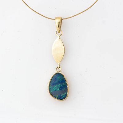 Pendant YG Opal