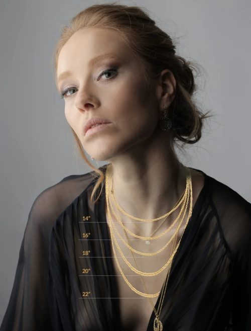 Reversible oval gold circle necklace 14k gold, with 10k yg chain 16" - Image 6