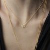 0.55ct SI G/H Diamond Bezel Solitaire Necklace, 10k Yellow Gold 16" - Image 3
