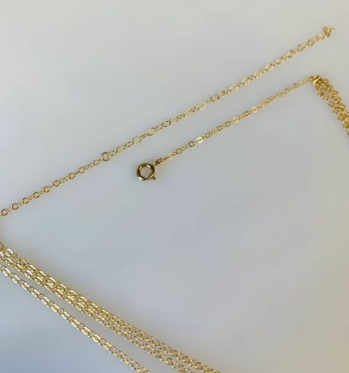 3 Strand Layering Necklace, Gold-Filled on cable chains 13.5"-17.5", Star, CZ, Stick - Image 4