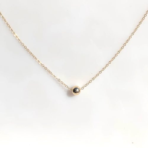 Bead Necklace, Gold-Filled on a cable chain - Image 3